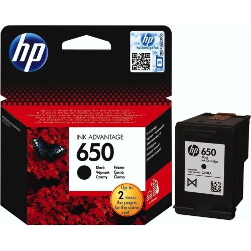 HP (CZ101AE) No 650 Black Μελάνι Εκτυπωτή 0005645