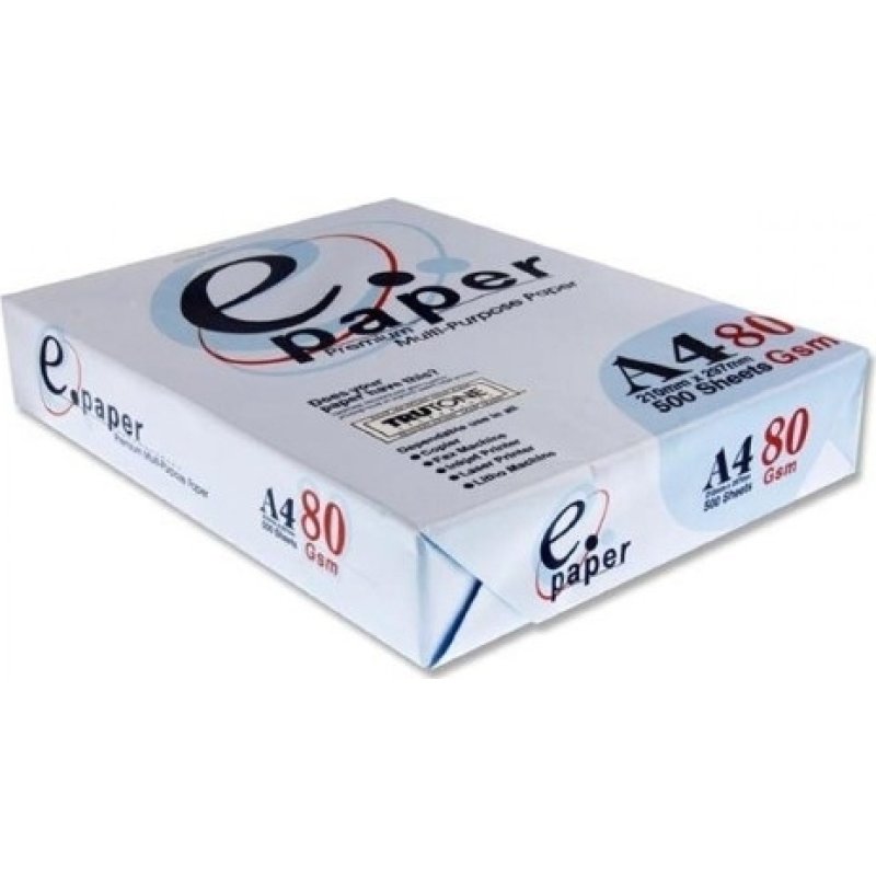 E-PAPER Χαρτί Α4 80gr 500Φ 0012560 E-PAPER Χαρτί Α4 80gr 500Φ 0012560