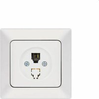 EUROLAMP NE-RD 152-16013 Πρίζα Tηλεφώνου Mονή RJ 11 Λευκή 0013092