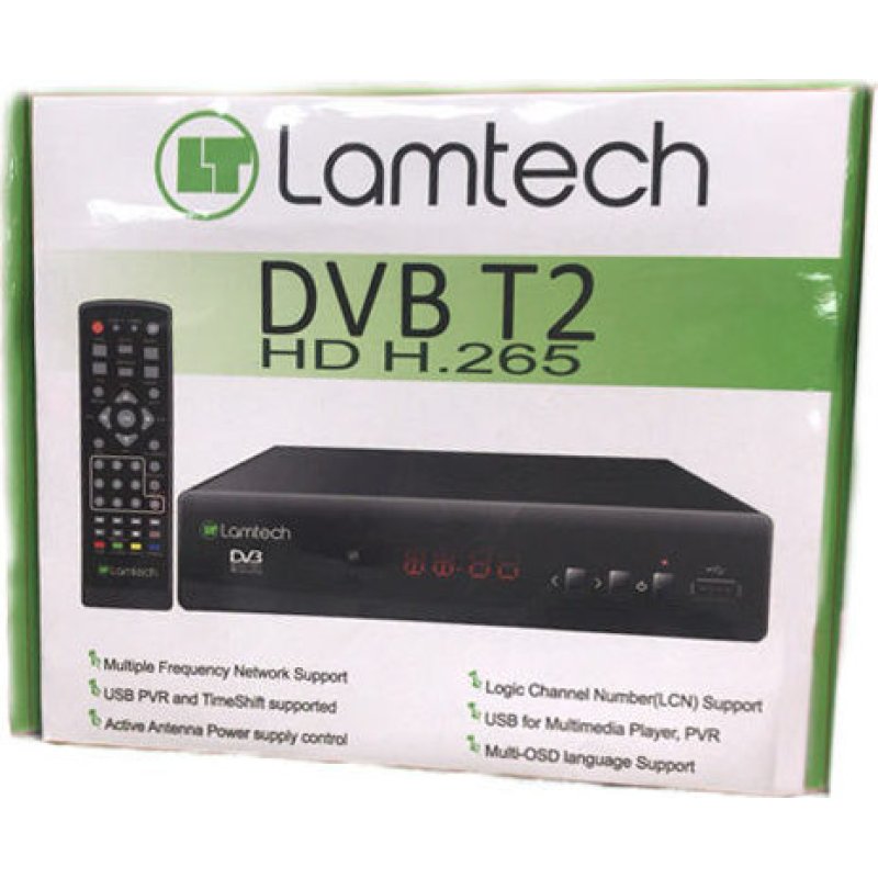 LAMTECH LAM020915 DVB-T2 HD H.265 - ΑΠΟΚΩΔΙΚΟΠΟΙΗΤΗΣ MPEG4 0019565