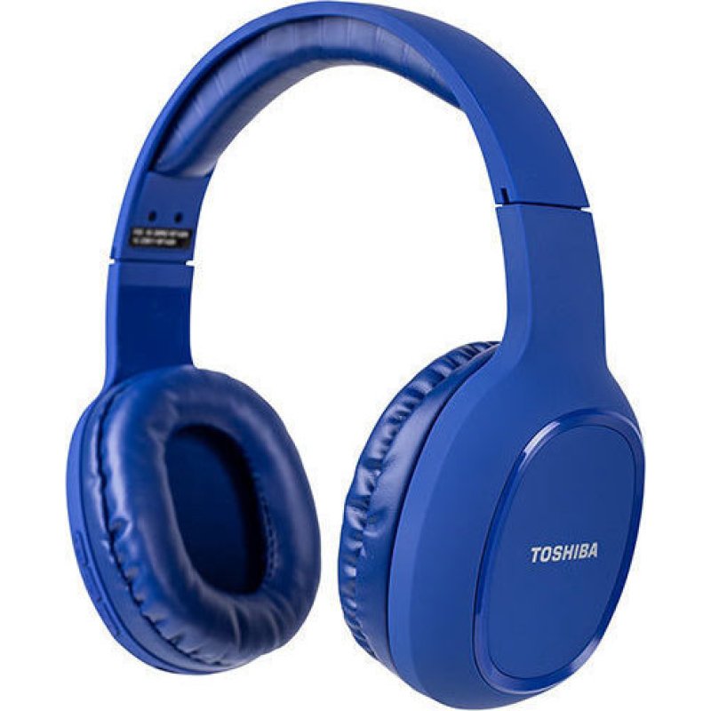 TOSHIBA RZE-BT160H-BLUE Audio Bluetooth Sport Rubber Coated Stereo Headphone Blue 0019602