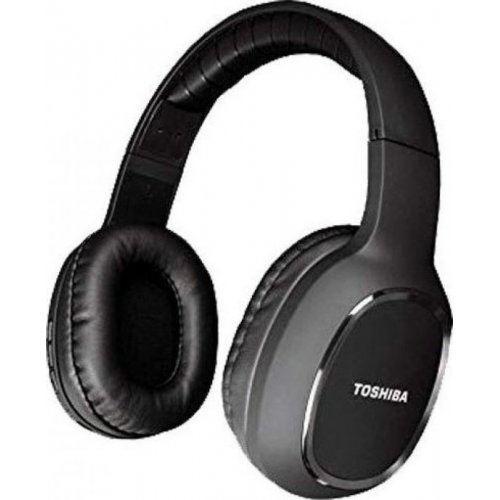 TOSHIBA RZE-BT160H-BLK Audio Bluetooth Sport Rubber Coated Stereo Headphone Black 0021283