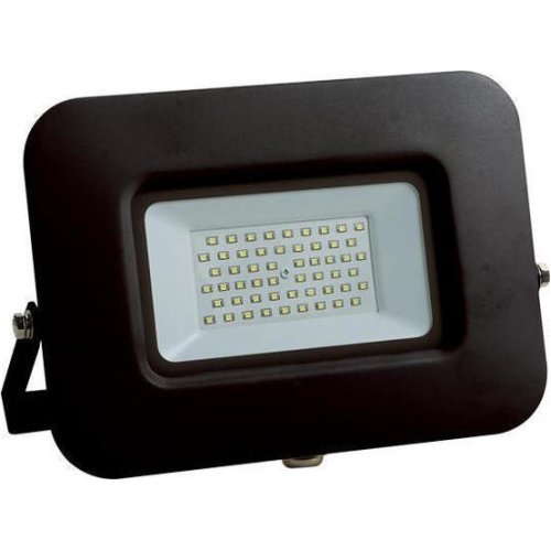 EUROLAMP 147-69331 Προβολέας LED SMD ΒΑΣΗ 360° PLUS 50W Μαύρος IP65 6500K PLUS 0022337