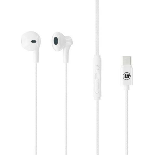 LAMTECH LAM021134 TYPE-C Smartphone Earphones With Mic White 0023177