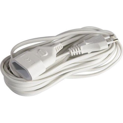 EUROLAMP 147-13025 Προέκταση Πλακέ Γερμανικών Προδιαγραφών 3m 2 x 0.75mm Με Προστασία Επαφών 0023755