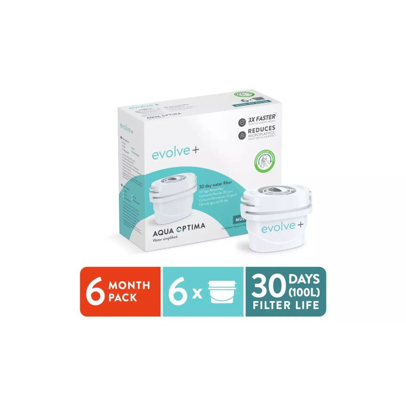 AQUA OPTIMA Evolve+ (EPS620) Αντικαθιστούν Brita Maxtra+ - Ανταλλακτικά Φίλτρα 6τμχ 30ημερών 0023964 AQUA OPTIMA Evolve+ (EPS620) Αντικαθιστούν Brita Maxtra+ - Ανταλλακτικά Φίλτρα 6τμχ 30ημερών 0023964