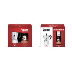 BIALETTI Moka Express 3 Μερίδων + Bialetti Perfetto Moka Hazelnut (Στην Συσκευασία δεν περιλαμβάνεται ο καφές) 0025099