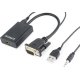 CABLEXPERT A-VGA-HDMI-01 Αντάπτορας VGA to HDMI Adapter Cable 0.15m Black 0025927 CABLEXPERT A-VGA-HDMI-01 Αντάπτορας VGA to HDMI Adapter Cable 0.15m Black 0025927