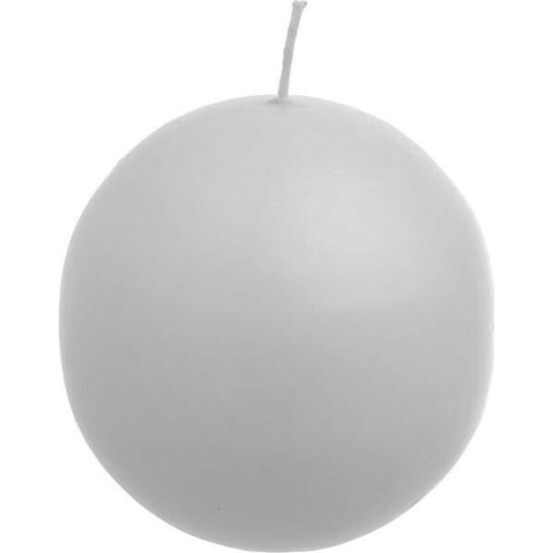INART 3-80-474-0082 Διακοσμητικό Κερί White-Ivory Παραφίνης Μπάλα 8x8cm 0026619