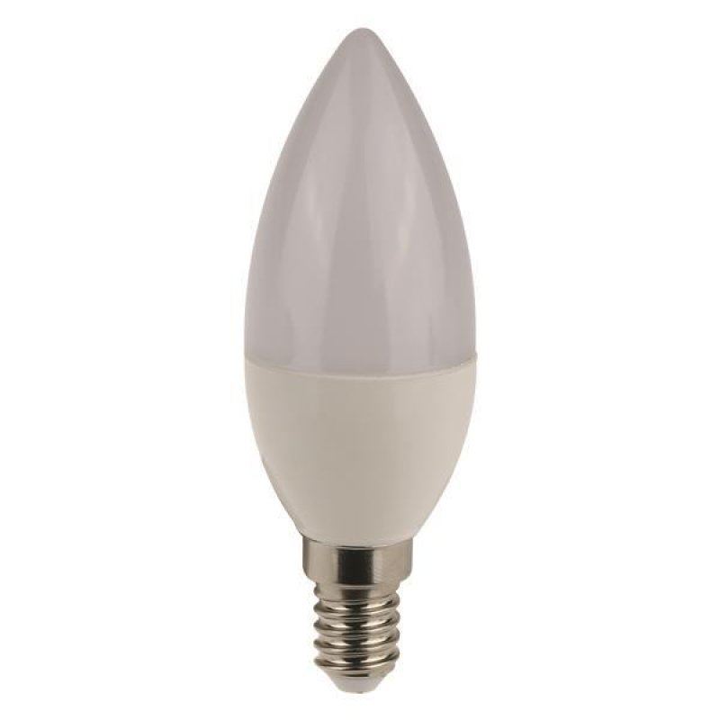 EUROLAMP 147-77203 Λάμπα LED Κεράκι για Ντουί E14 5W 220-240V Ψυχρό Λευκό φως 6500k 400lm δέσμης 200° 25000h 0027545