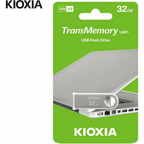 KIOXIA LU401S032GG4 TransMemory  USB 2,0 32GB Ασημί 0027617