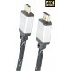 Cablexpert CCB-HDMIL-2M HDMI 2.0 Braided Cable HDMI male - HDMI male 2m Μαύρο 0027727 Cablexpert CCB-HDMIL-2M HDMI 2.0 Braided Cable HDMI male - HDMI male 2m Μαύρο 0027727