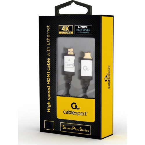 Cablexpert CCB-HDMIL-2M HDMI 2.0 Braided Cable HDMI male - HDMI male 2m Μαύρο 0027727