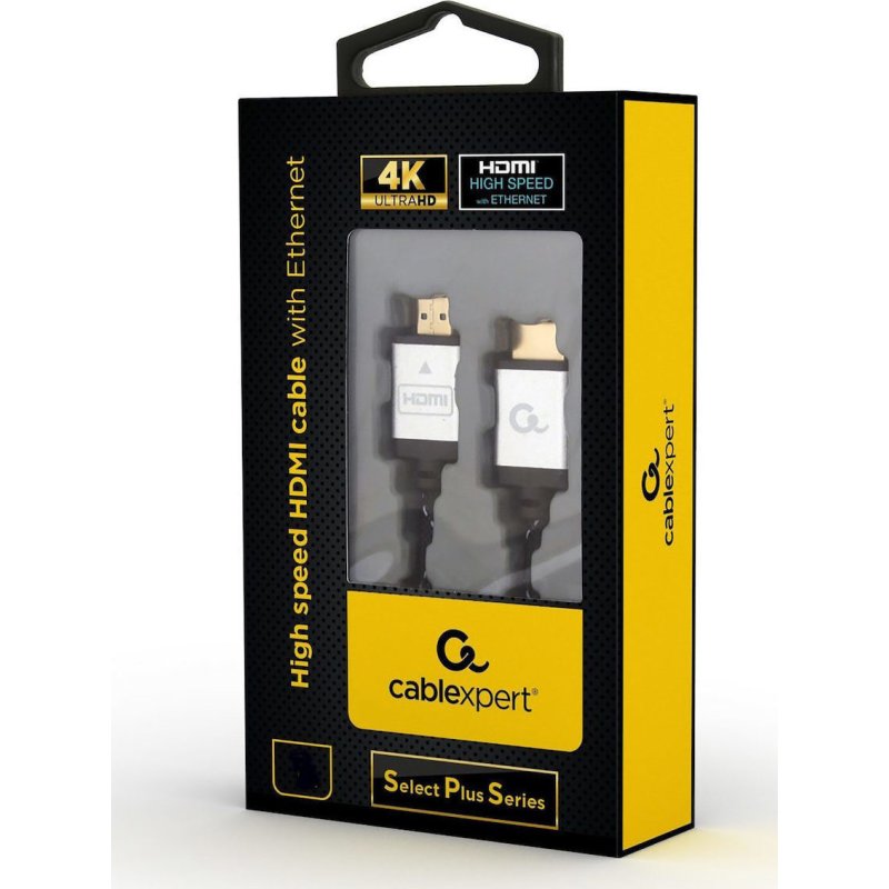 Cablexpert CCB-HDMIL-2M HDMI 2.0 Braided Cable HDMI male - HDMI male 2m Μαύρο 0027727 Cablexpert CCB-HDMIL-2M HDMI 2.0 Braided Cable HDMI male - HDMI male 2m Μαύρο 0027727