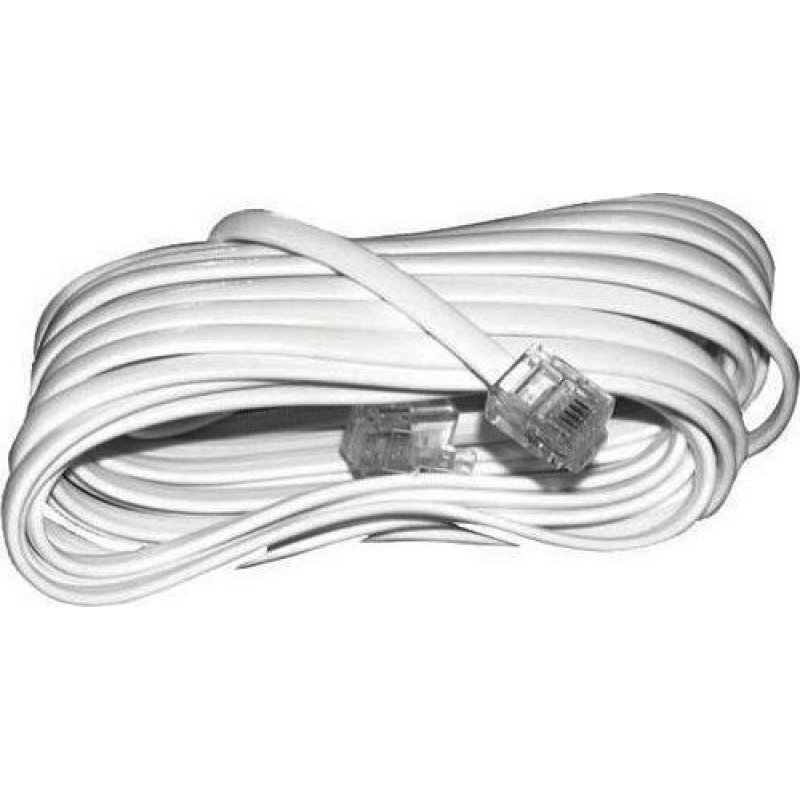 EUROLAMP 147-10074 ΠΡΟΕΚΤΑΣΗ ΤΗΛΕΦΩΝΟΥ Α.Τ ΛΕΥΚΗ 10M RJ11 0027748 EUROLAMP 147-10074 ΠΡΟΕΚΤΑΣΗ ΤΗΛΕΦΩΝΟΥ Α.Τ ΛΕΥΚΗ 10M RJ11 0027748