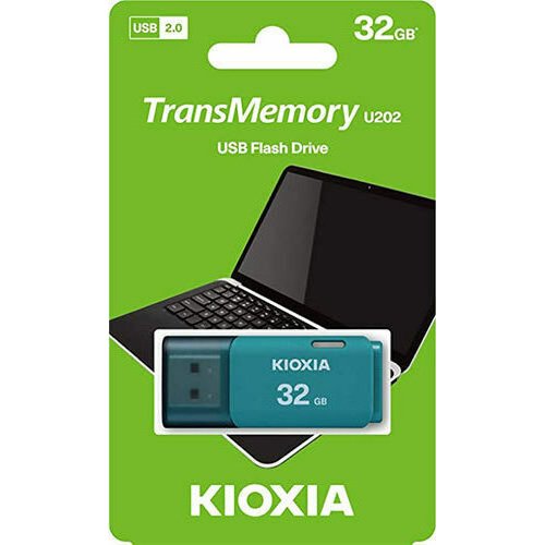 KIOXIA LU202L032GG4 USB 2.0 FLASH STICK 32GB HAYABUSA AQUA U202 0027821