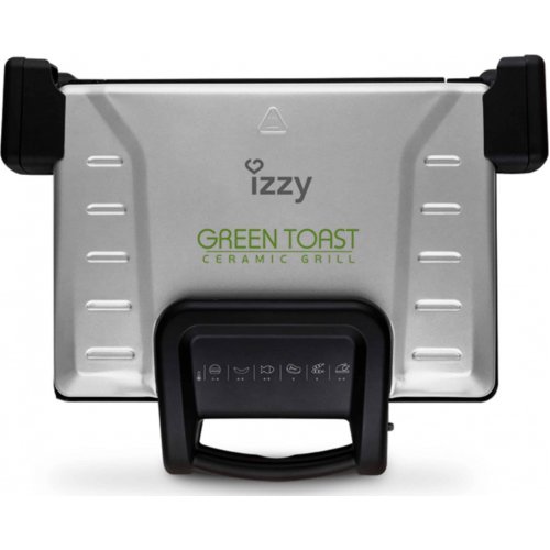 IZZY GREEN TOAST XL Τοστιέρα με Αποσπώμενες Πλάκες για 4 Τοστ 2100W 0028154