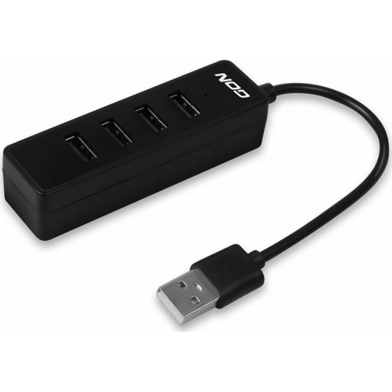 NOD Work Hub 4.2 USB 2.0  4 θυρών,  Μαύρο 0028214