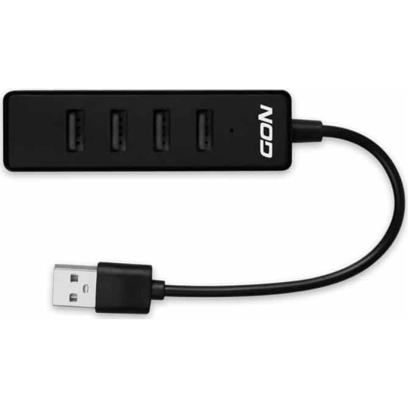 NOD Work Hub 4.2 USB 2.0  4 θυρών,  Μαύρο 0028214