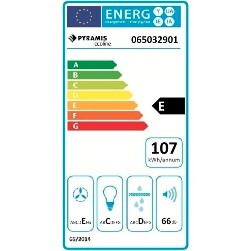 PYRAMIS 065032901 Απορροφητήρας Συρόμενος Power Slim 60cm Inox 0028665
