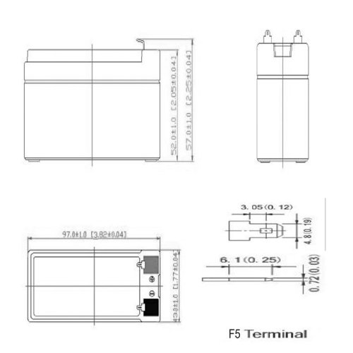 NOD LAB 12V1.3AH Μπαταρία μολύβδου 12V-1.3AH. 0029169