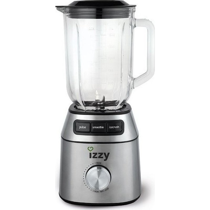 IZZY BL-633A Μπλέντερ με Γυάλινη Κανάτα 1.5lt 700Watt Inox 0029178 IZZY BL-633A Μπλέντερ με Γυάλινη Κανάτα 1.5lt 700Watt Inox 0029178