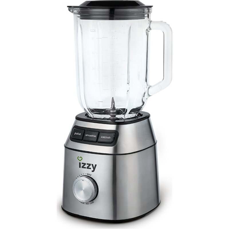 IZZY BL-633A Μπλέντερ με Γυάλινη Κανάτα 1.5lt 700Watt Inox 0029178 IZZY BL-633A Μπλέντερ με Γυάλινη Κανάτα 1.5lt 700Watt Inox 0029178