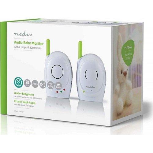NEDIS BAMO110AUWT Ασύρματο baby monitor, με δυνατότητα αμφίδρομης επικοινωνίας. 0029247