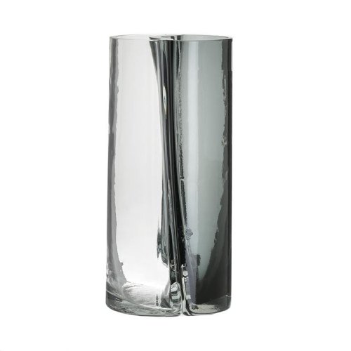 INART 3-70-458-0031 Βάζο Γυάλινο Γυάλινο Γκρί 15x15x33 0029598