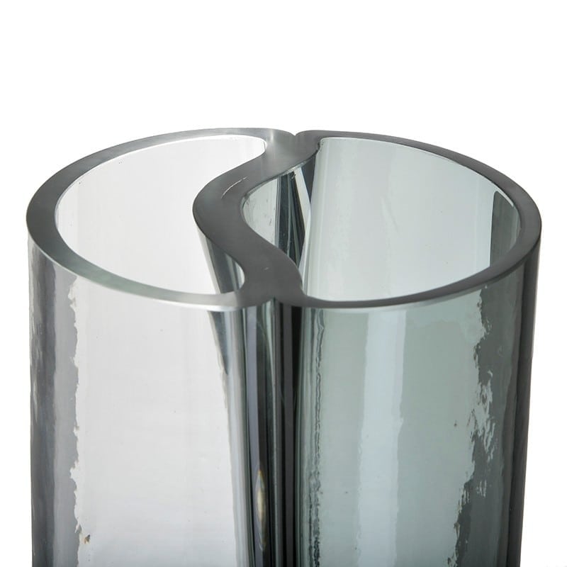 INART 3-70-458-0031 Βάζο Γυάλινο Γυάλινο Γκρί 15x15x33 0029598 INART 3-70-458-0031 Βάζο Γυάλινο Γυάλινο Γκρί 15x15x33 0029598