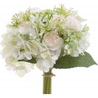 INART 3-85-505-0062 Λουλούδι/Μπουκέτο Pl/Ύφασμα Λευκό Υ24 0029605