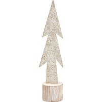 ESPIEL MRA125K6 Χριστουγεννιάτικο Διακοσμητικό Δέντρο Ξύλινο Μπεζ 7x5x27.5cm 0030583