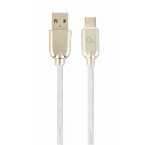 CABLEXPERT CC-USB2R-AMCM-1M-W Premium καουτσούκ Type-C Καλώδιο φόρτισης και δεδομένων USB, 1 m, λευκό 0030694