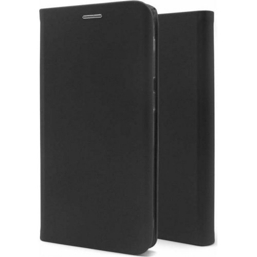 iNOS Curved S-Folio Book Δερματίνης Μαύρο για Samsung A025F Galaxy A02s 4G 0031378