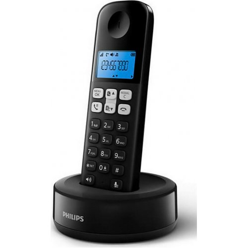 Philips D1611B/34 Ασύρματο Τηλέφωνο με Aνοιχτή Aκρόαση Μαύρο 0032362
