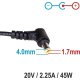 AKYGA AK-ND-50 Τροφοδοτικό για notebook/ laptop Lenovo 20V / 2,25A, 45W, με 4x1.7mm 0032864 AKYGA AK-ND-50 Τροφοδοτικό για notebook/ laptop Lenovo 20V / 2,25A, 45W, με 4x1.7mm 0032864