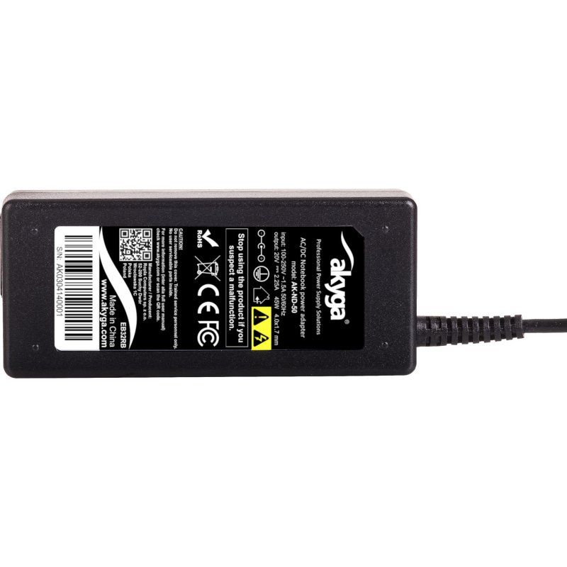 AKYGA AK-ND-50 Τροφοδοτικό για notebook/ laptop Lenovo 20V / 2,25A, 45W, με 4x1.7mm 0032864 AKYGA AK-ND-50 Τροφοδοτικό για notebook/ laptop Lenovo 20V / 2,25A, 45W, με 4x1.7mm 0032864