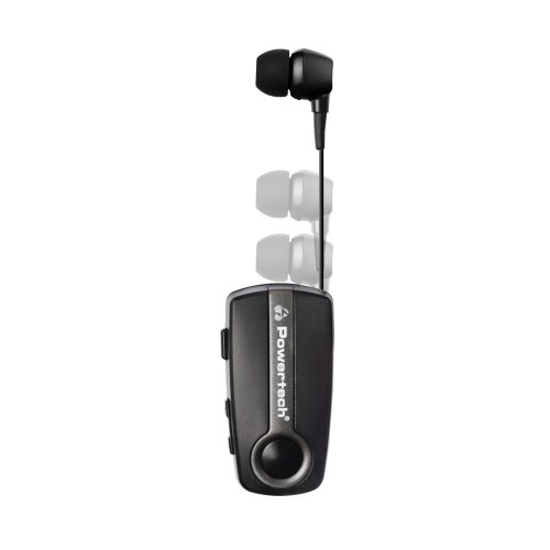 POWERTECH PT-998 Bluetooth earphone Klipp 2 multipoint, BT V5.1, γκρι 0032879