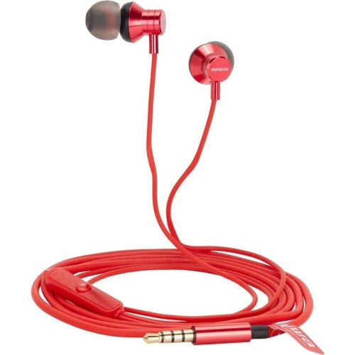 AIWA ESTM-50RD In-ear Handsfree με Βύσμα 3.5mm Κόκκινο 0033275