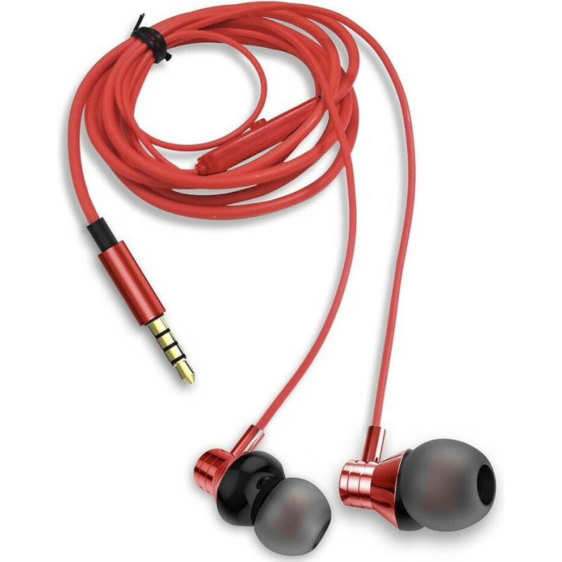 AIWA ESTM-50RD In-ear Handsfree με Βύσμα 3.5mm Κόκκινο 0033275