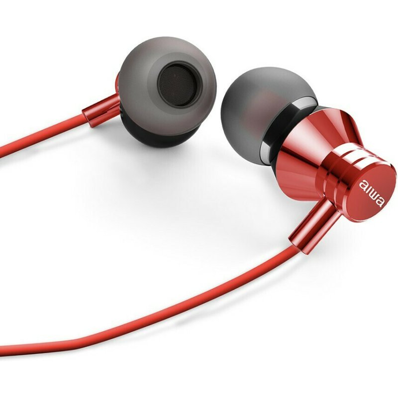 AIWA ESTM-50RD In-ear Handsfree με Βύσμα 3.5mm Κόκκινο 0033275