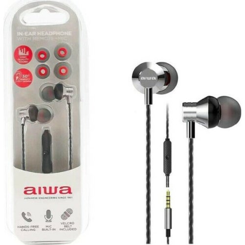 AIWA ESTM-50SL In-ear Handsfree με Βύσμα 3.5mm Silver 0033276