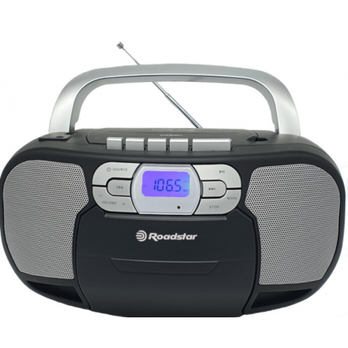 ROADSTAR RCR-4635UMP/BK Φορητό Ηχοσύστημα  με CD / MP3 /USB / Ραδιόφωνο / Κασετόφωνο Μαύρο 0033289