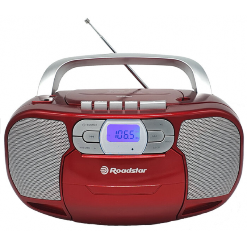 ROADSTAR RCR-4635UMP/RD Φορητό Ηχοσύστημα με CD / MP3 /USB / Ραδιόφωνο / Κασετόφωνο Κόκκινο 0033290 ROADSTAR RCR-4635UMP/RD Φορητό Ηχοσύστημα με CD / MP3 /USB / Ραδιόφωνο / Κασετόφωνο Κόκκινο 0033290