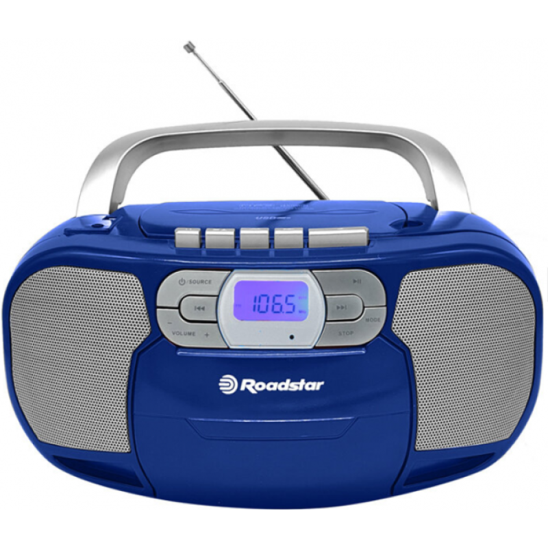 ROADSTAR RCR-4635UMP/BL Φορητό Ηχοσύστημα με CD / MP3 /USB / Ραδιόφωνο / Κασετόφωνο Μπλε 0033291 ROADSTAR RCR-4635UMP/BL Φορητό Ηχοσύστημα με CD / MP3 /USB / Ραδιόφωνο / Κασετόφωνο Μπλε 0033291