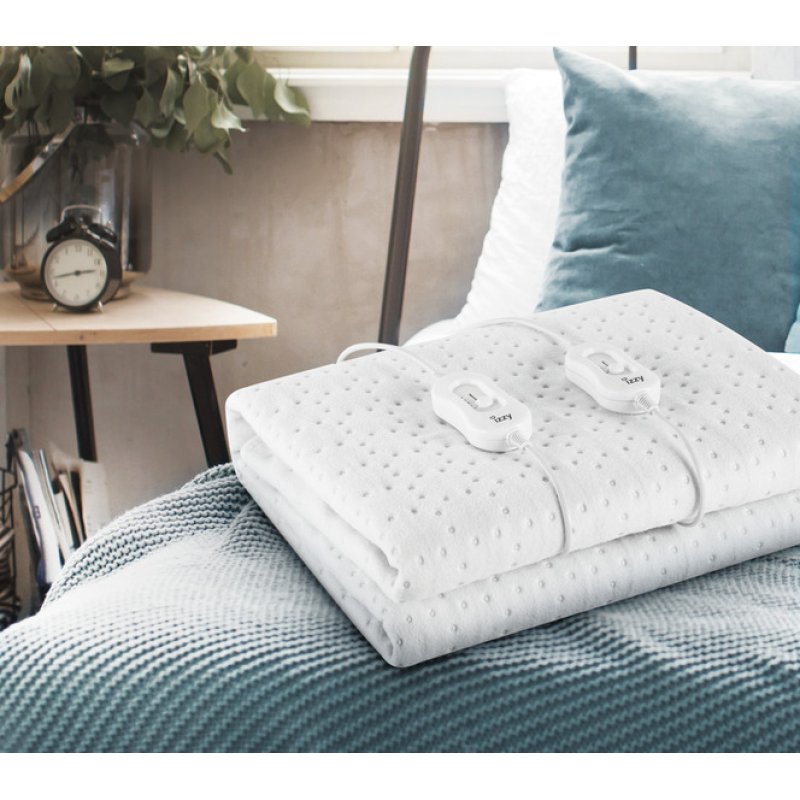IZZY IZ-9009 Sleepy Διπλό Ηλεκτρικό Υπόστρωμα Πλενόμενο Λευκό 120W 140x160εκ. 0034079 IZZY IZ-9009 Sleepy Διπλό Ηλεκτρικό Υπόστρωμα Πλενόμενο Λευκό 120W 140x160εκ. 0034079