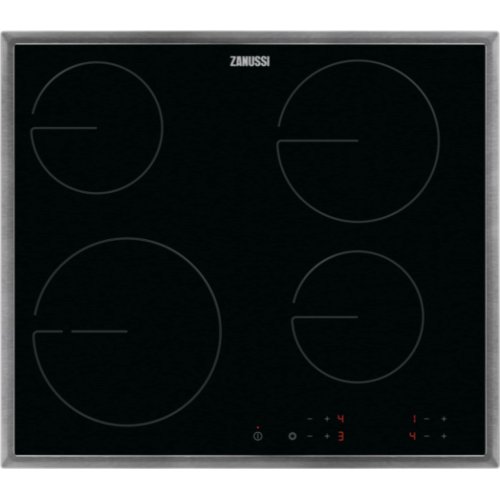ZANUSSI ZHRN642X Κεραμική Εστία Αυτόνομη με Λειτουργία Κλειδώματος 57.6x50.6εκ. 0034507