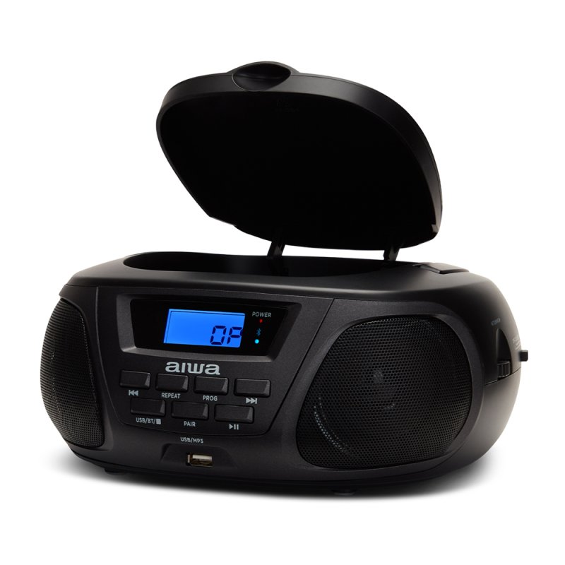 AIWA BBTU-300BKMKII Φορητό Ηχοσύστημα με Bluetooth / CD / USB / Ραδιόφωνο σε Μαύρο Χρώμα 0035564