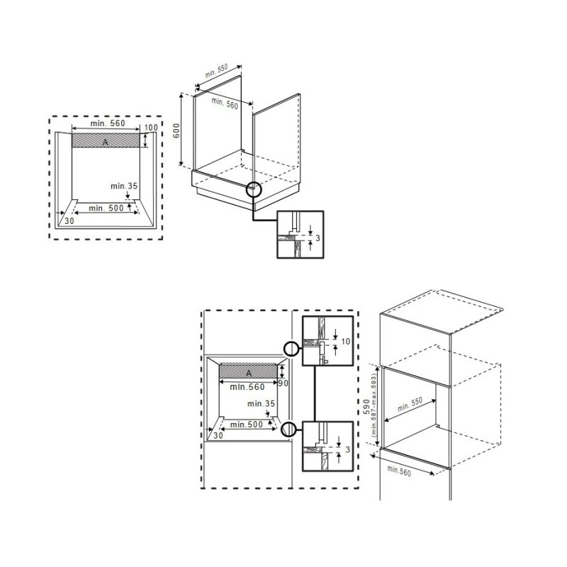 BEKO BBIE12100XC Φούρνος άνω Πάγκου 66lt 0035791