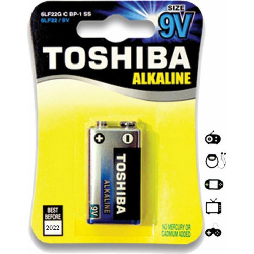 TOSHIBA 6LR61GCP BP-1 9V Αλκαλικές Μπαταρίες (τ-0152653) 0036096